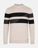 Maglia girocollo bicolore