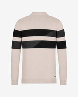 Maglia girocollo bicolore