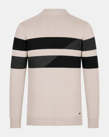 Maglia girocollo bicolore