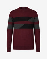 Maglia girocollo bicolore