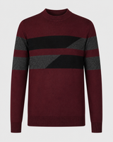 Maglia girocollo bicolore