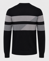 Maglia girocollo bicolore