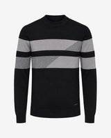Maglia girocollo bicolore
