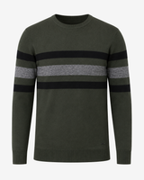 Maglia girocollo bicolore