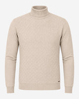 Maglia dolcevita con motivo jacquard