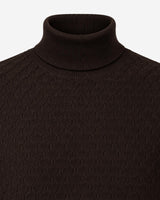 Maglia dolcevita con motivo jacquard