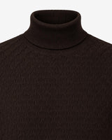 Maglia dolcevita con motivo jacquard