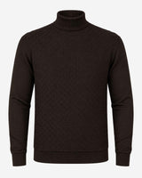 Maglia dolcevita con motivo jacquard