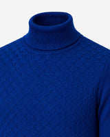 Maglia dolcevita con motivo jacquard