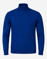 Maglia dolcevita con motivo jacquard