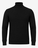 Maglia dolcevita con motivo jacquard