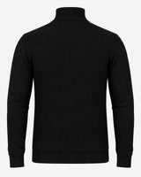Maglia dolcevita con motivo jacquard
