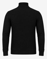 Maglia dolcevita con motivo jacquard