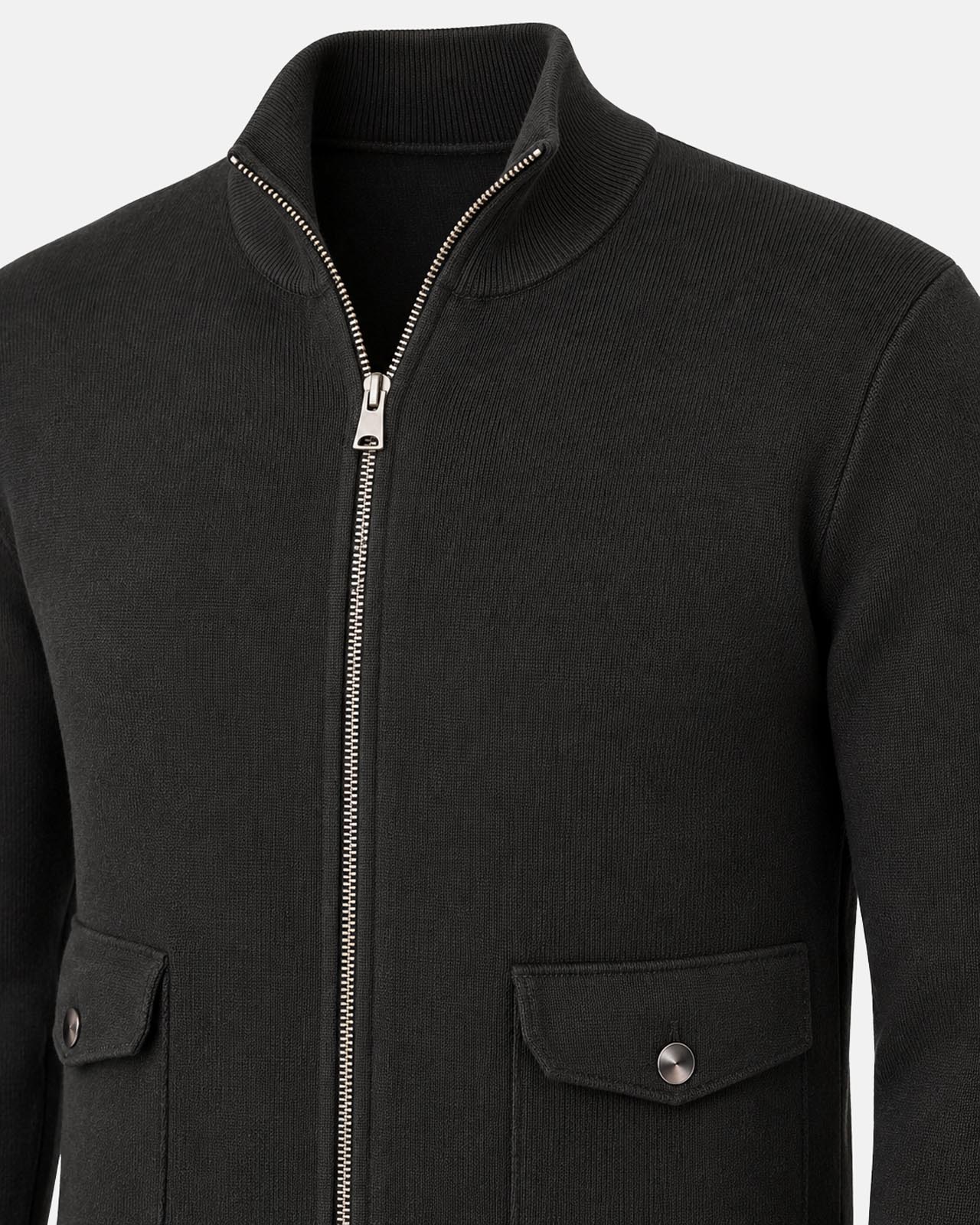 Maglia a mezzo collo con zip