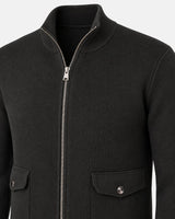 Maglia a mezzo collo con zip