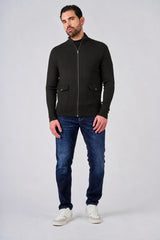 Maglia a mezzo collo con zip