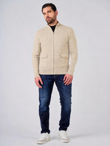 Maglia a mezzo collo con zip