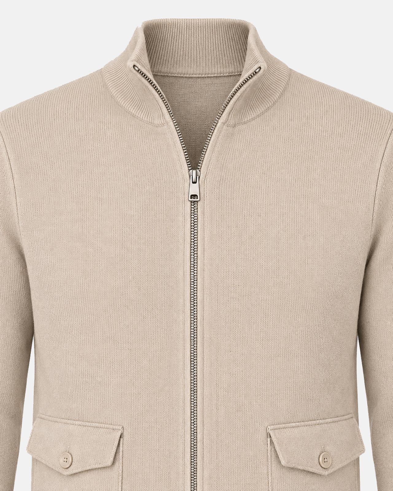 Maglia a mezzo collo con zip