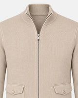 Maglia a mezzo collo con zip