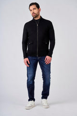 Maglia a mezzo collo con zip