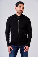 Maglia a mezzo collo con zip