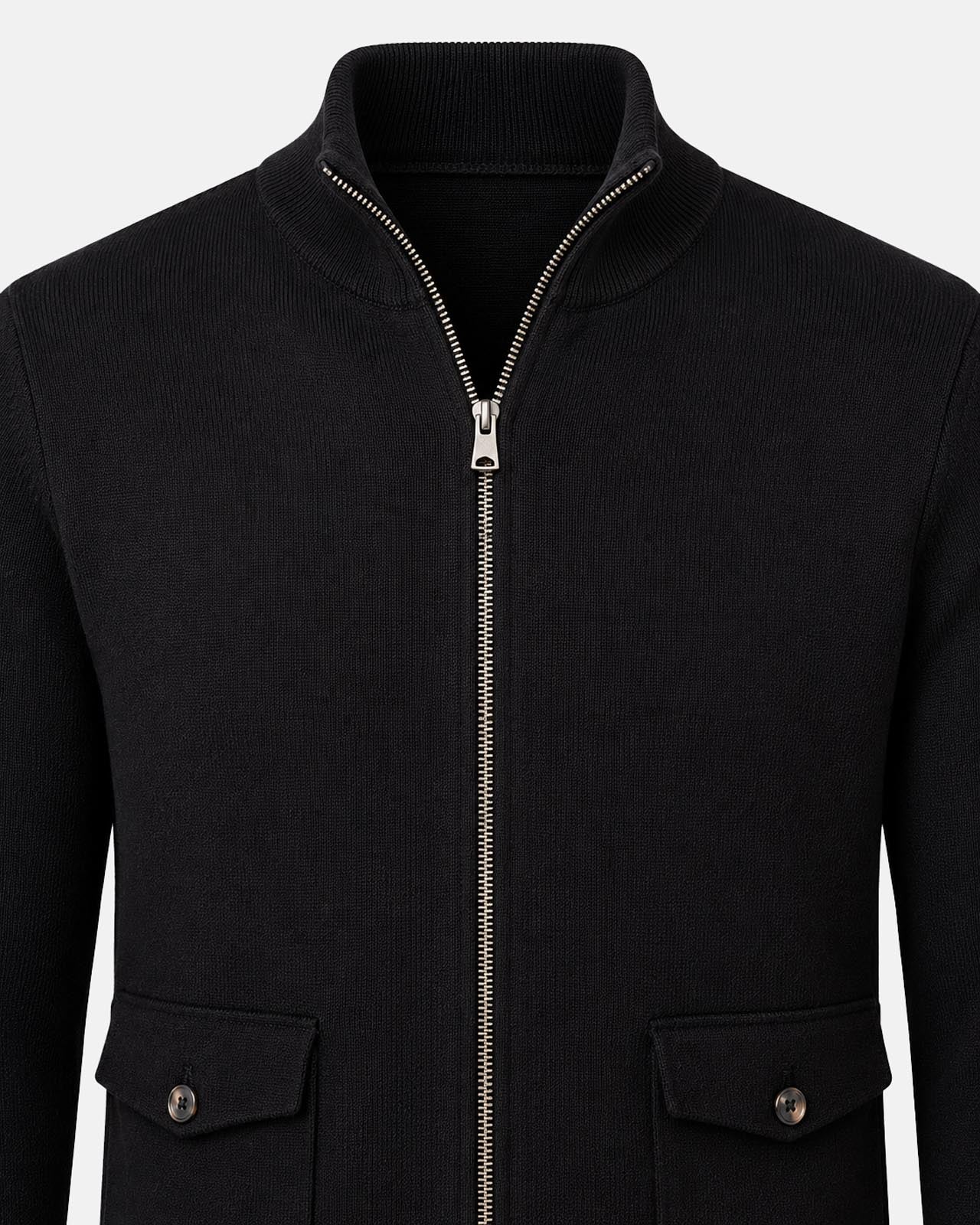 Maglia a mezzo collo con zip