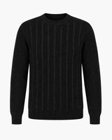 Maglia girocollo con motivo a righe