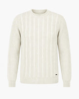 Maglia girocollo con motivo a righe