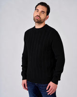 Maglia girocollo con motivo a righe
