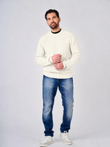 Maglia girocollo manica raglan