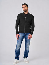 Cardigan in maglia con zip