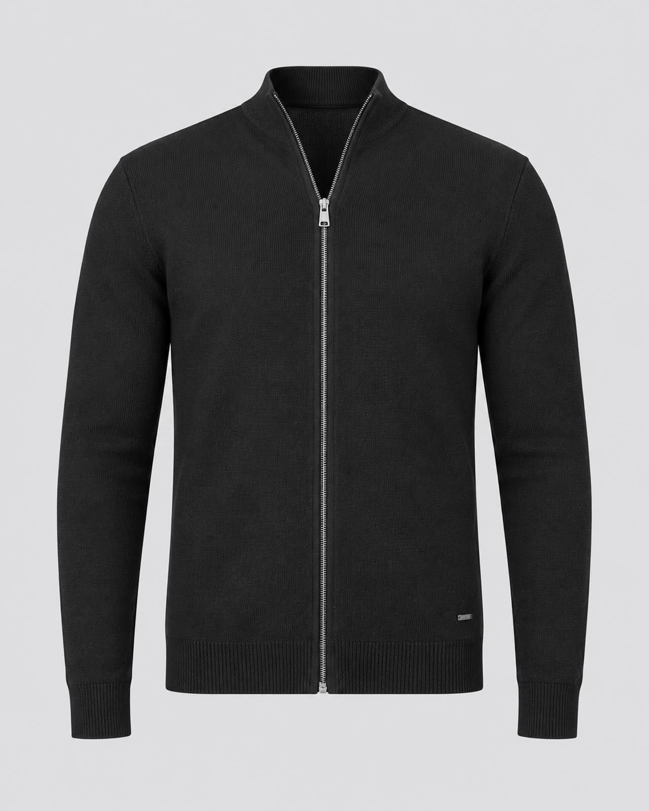 Cardigan in maglia con zip
