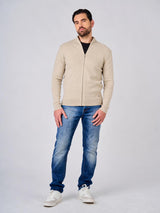 Cardigan in maglia con zip