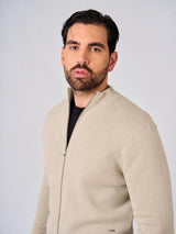 Cardigan in maglia con zip