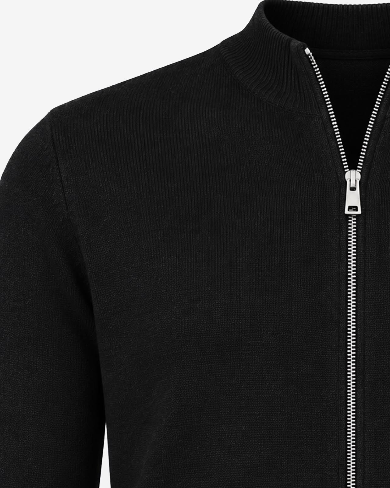 Cardigan in maglia con zip