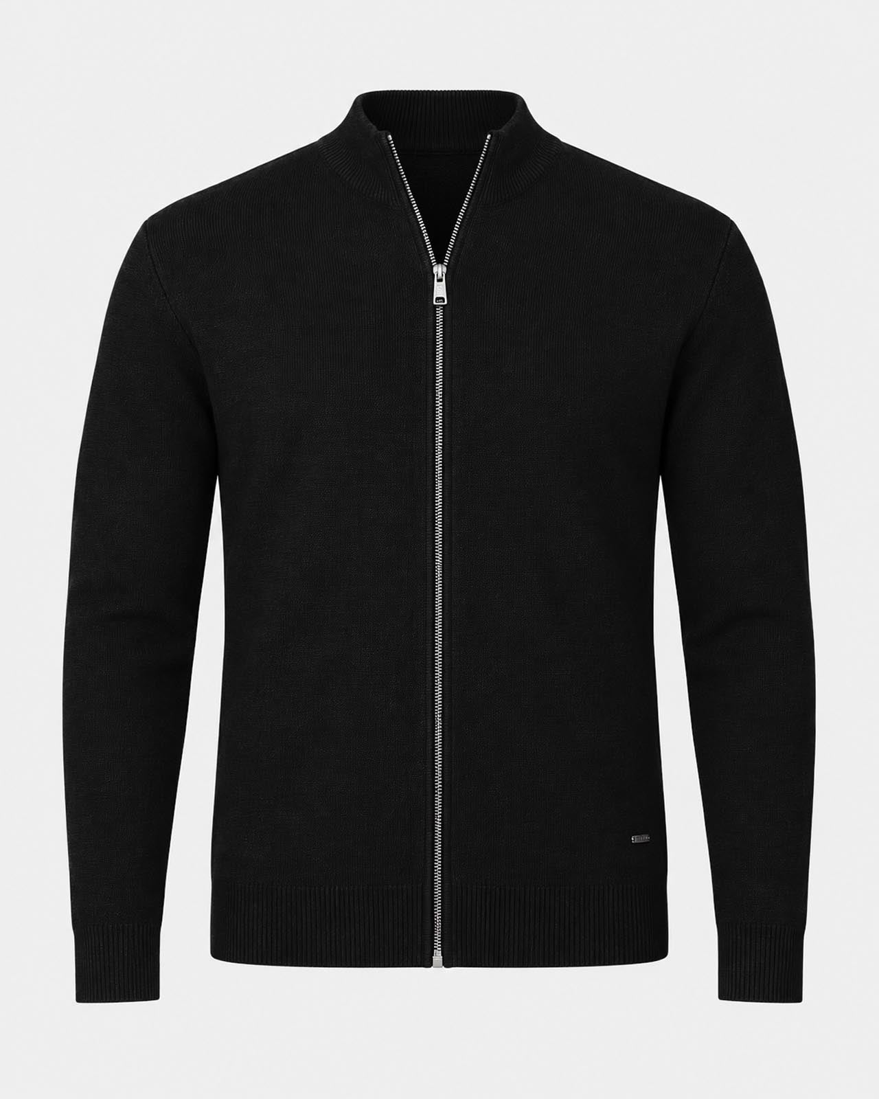 Cardigan in maglia con zip