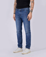 Jeans slim fit tasca America lavaggio medio
