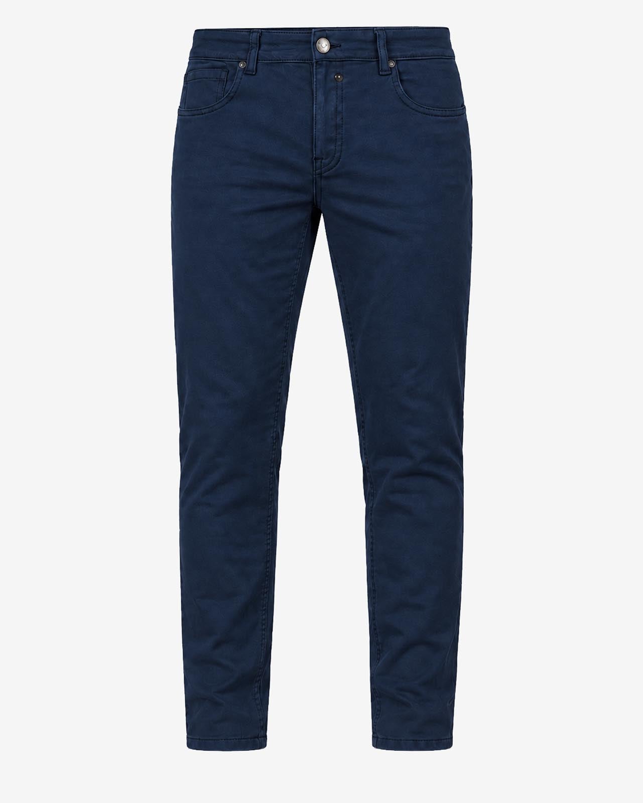 Pantaloni slim fit tinto in capo