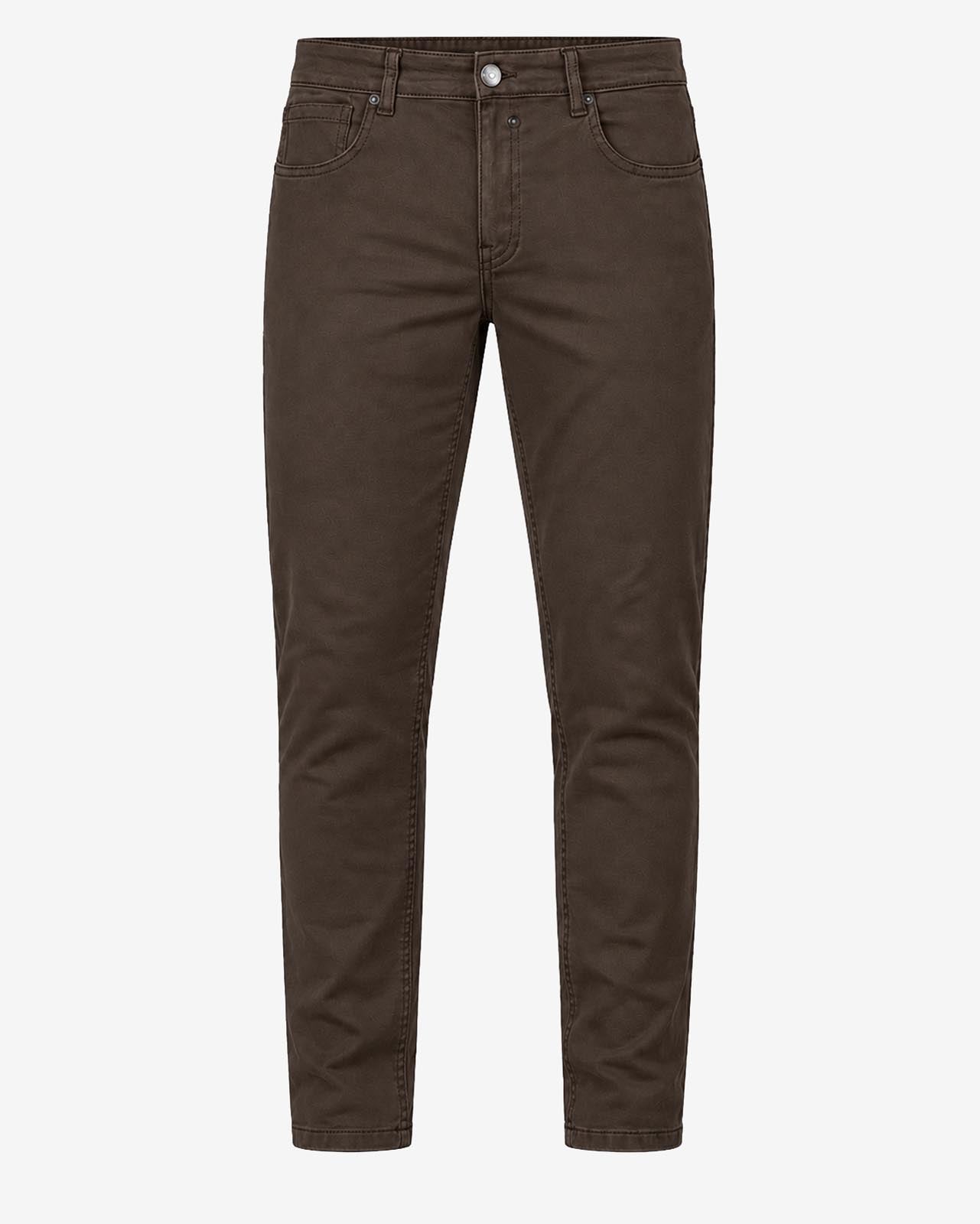 Pantaloni slim fit tinto in capo