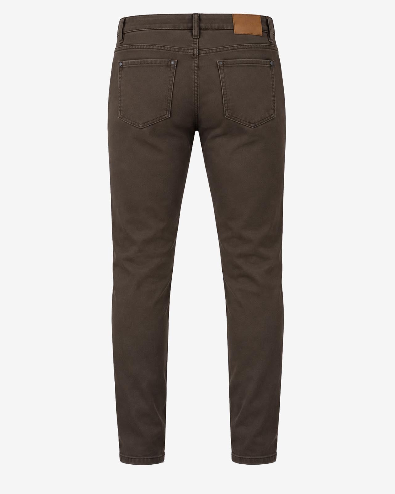 Pantaloni slim fit tinto in capo