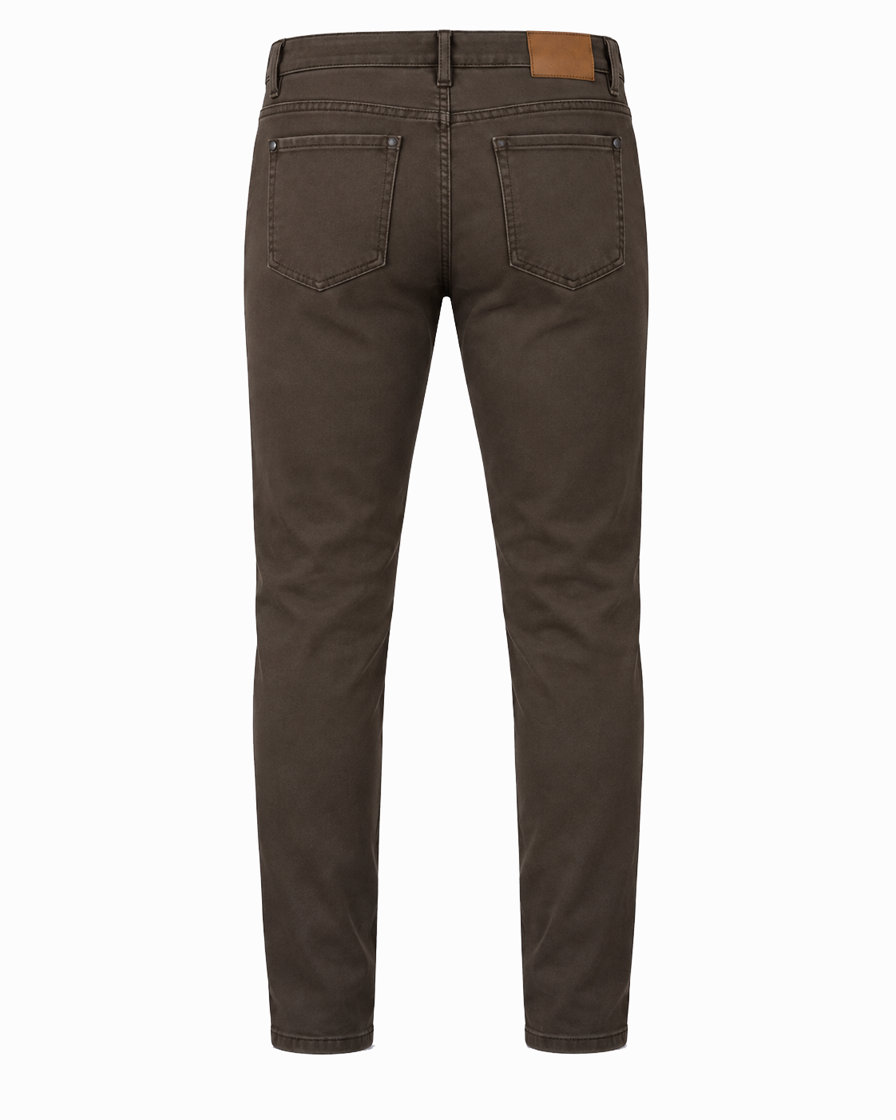 Pantaloni slim fit tinto in capo