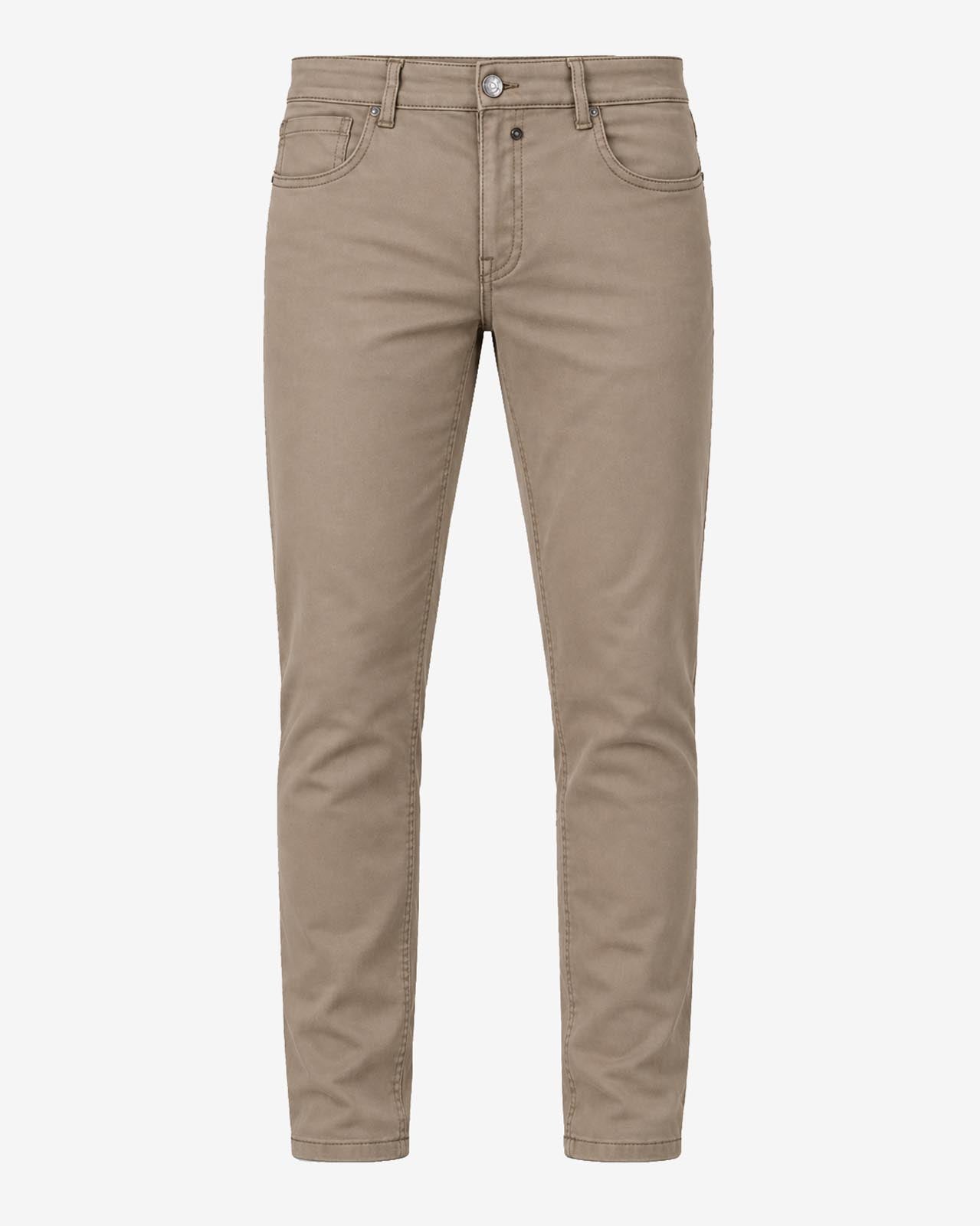 Pantaloni slim fit tinto in capo