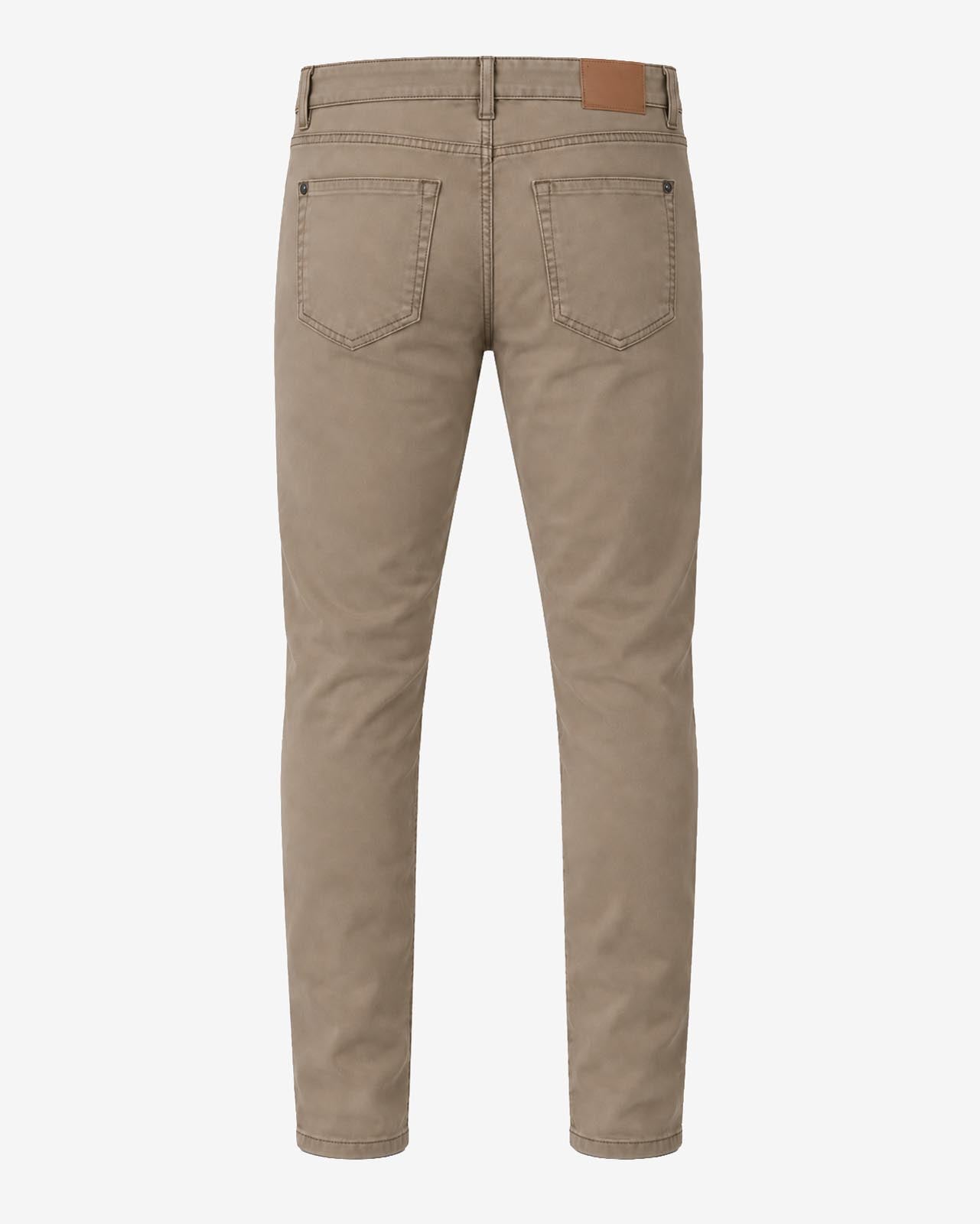 Pantaloni slim fit tinto in capo