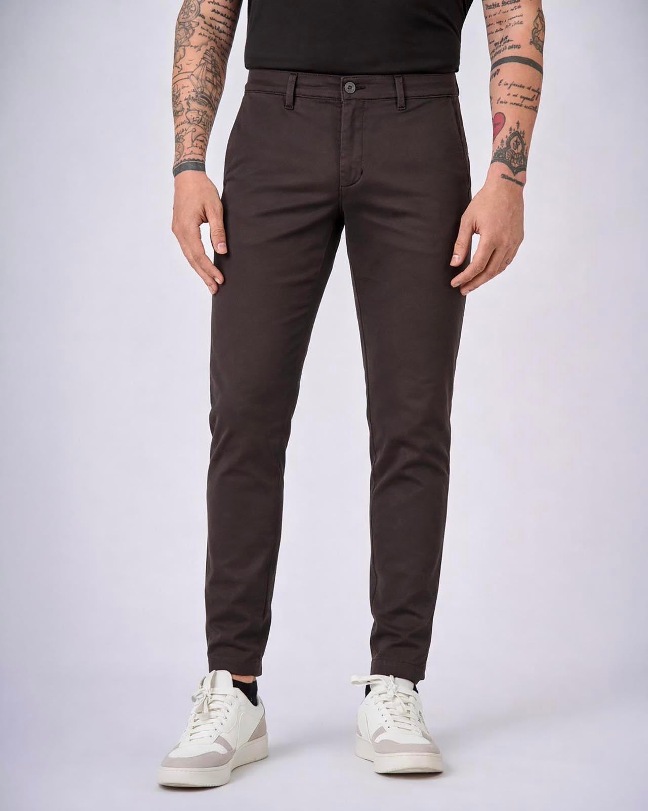 Pantaloni slim fit tasca America tinto in capo
