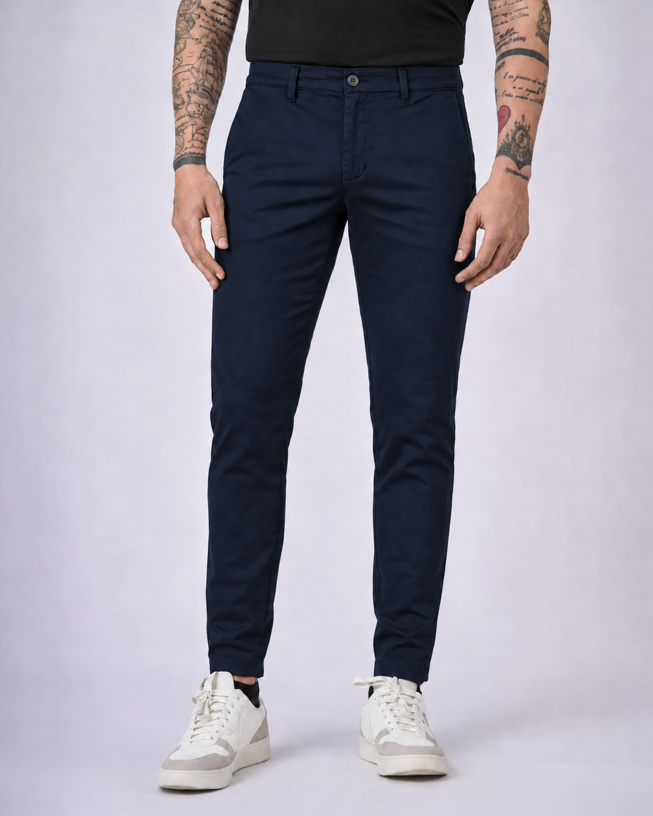 Pantaloni slim fit tasca America tinto in capo