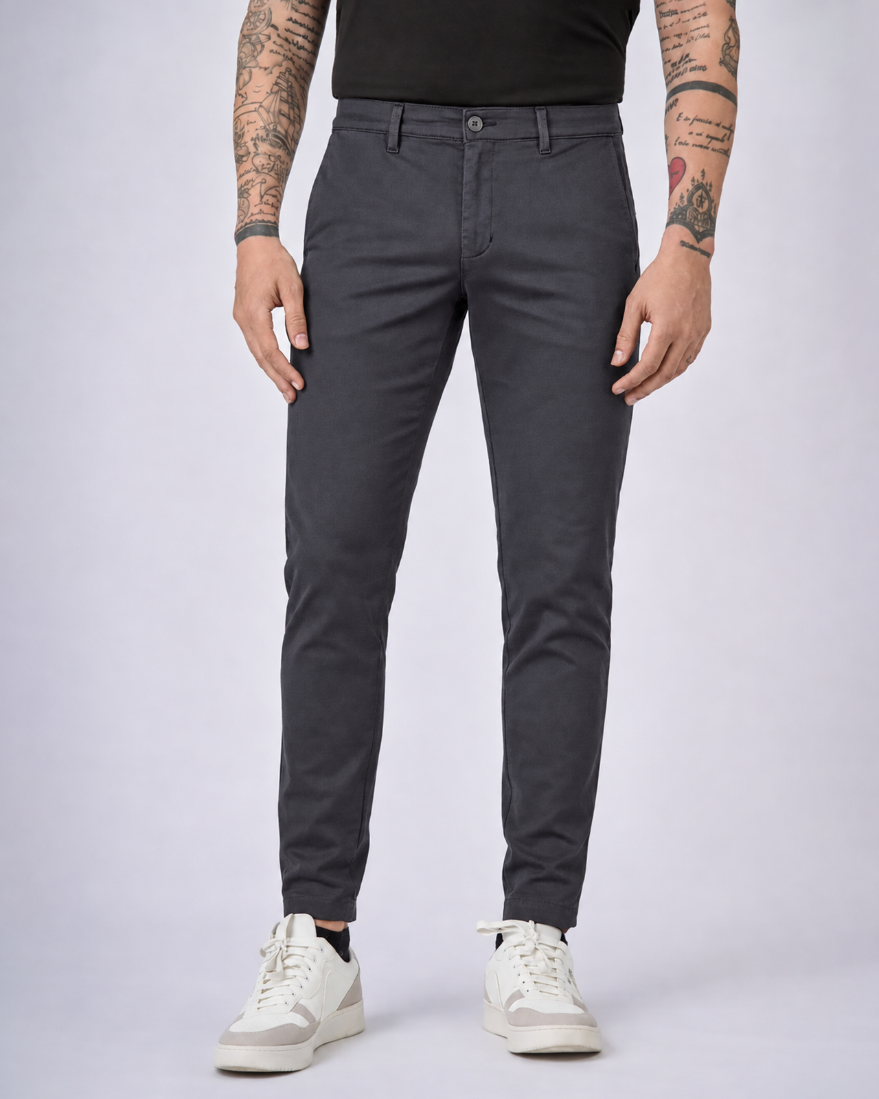 Pantaloni slim fit tasca America tinto in capo