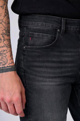Jeans regular fit grigio scuro