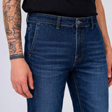 Jeans slim fit tasca America lavaggio blu