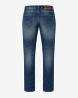 Jeans slim fit tonalità sabbia