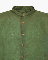 Camicia in lino - Collo serafino